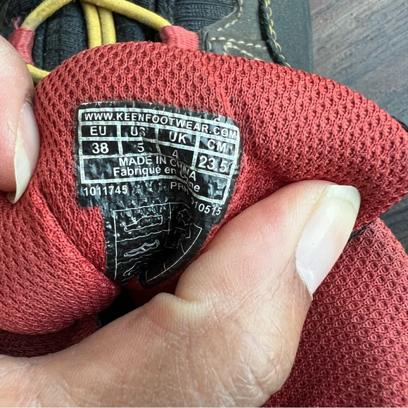 Keen Pagosa Mid Waterproof Brown Yellow Hiking Boots Youth Size 5 UK 4 EU 37 - Picture 6 of 6